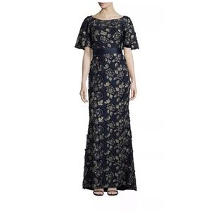 Lotus Threads 3D Embroiled Lace Gown